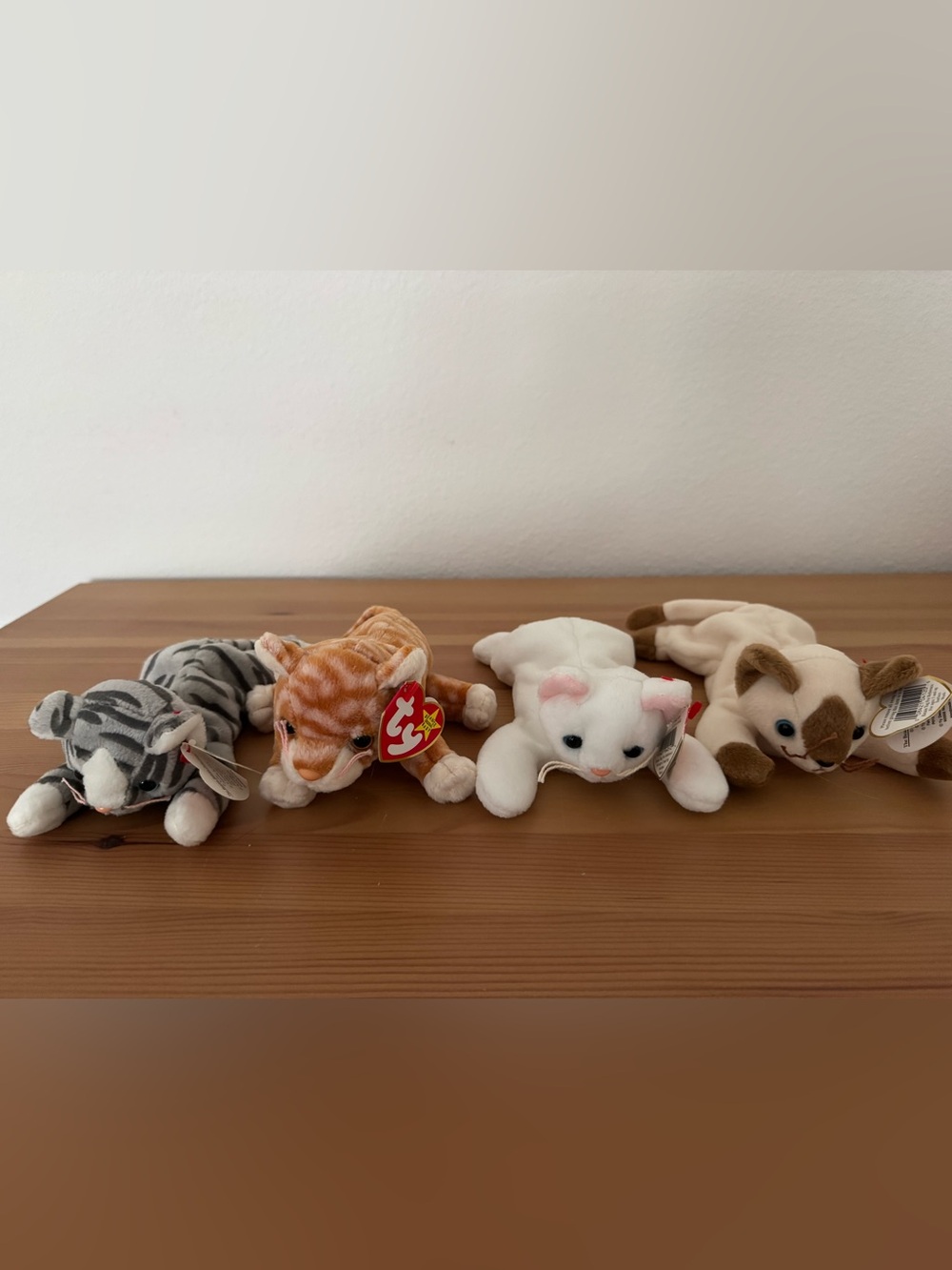 TY Beanie Babies Bundle – Adorable Cat Collection (4 Total) 🐱